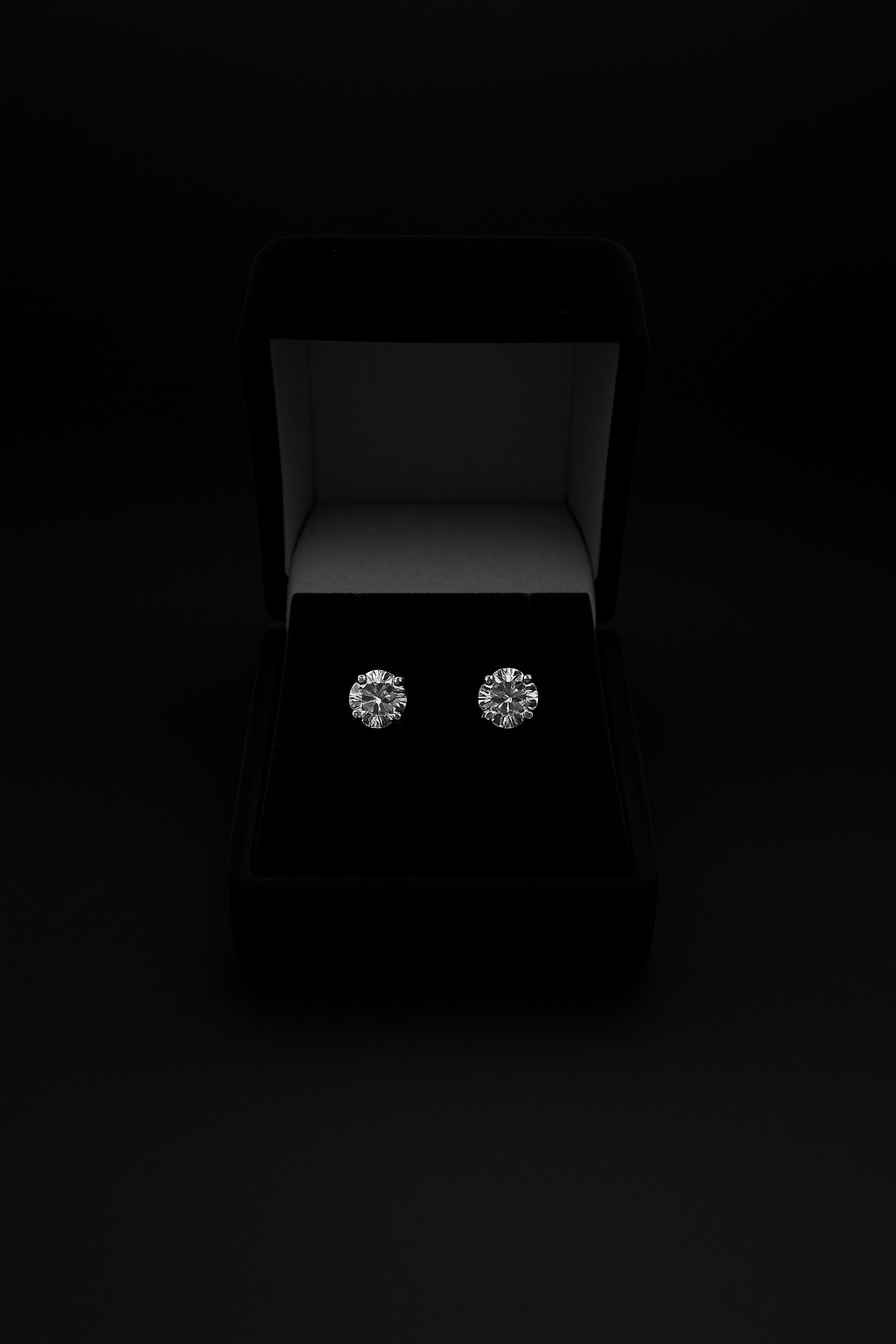 Gold Diamond Stud Earrings