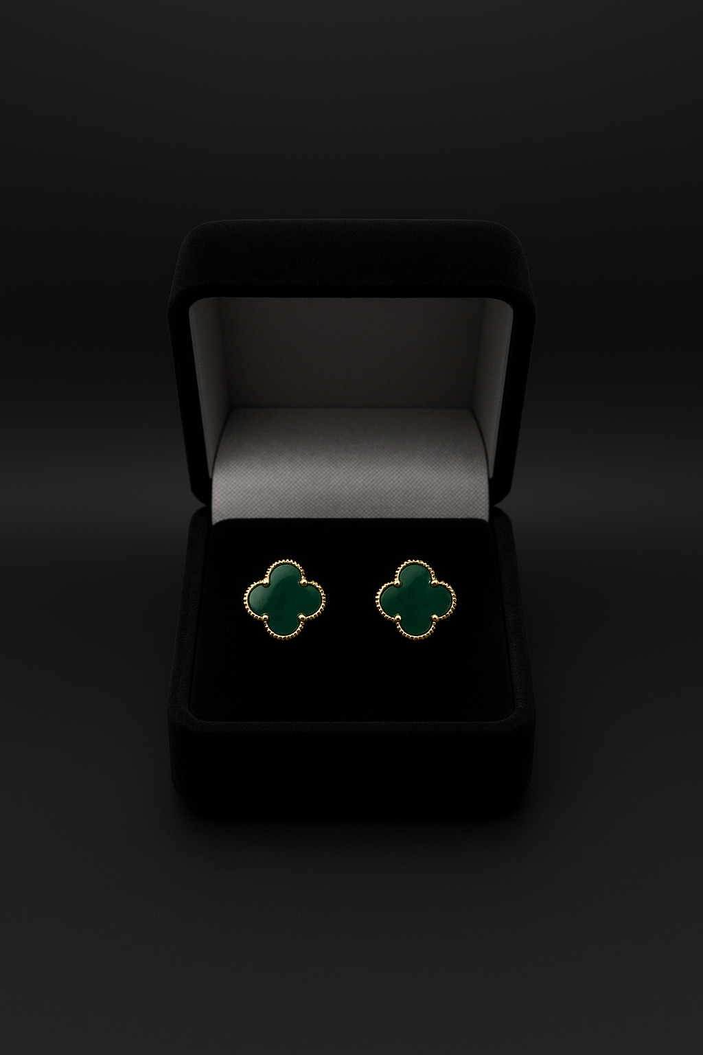 Clover Stud Earrings – Green