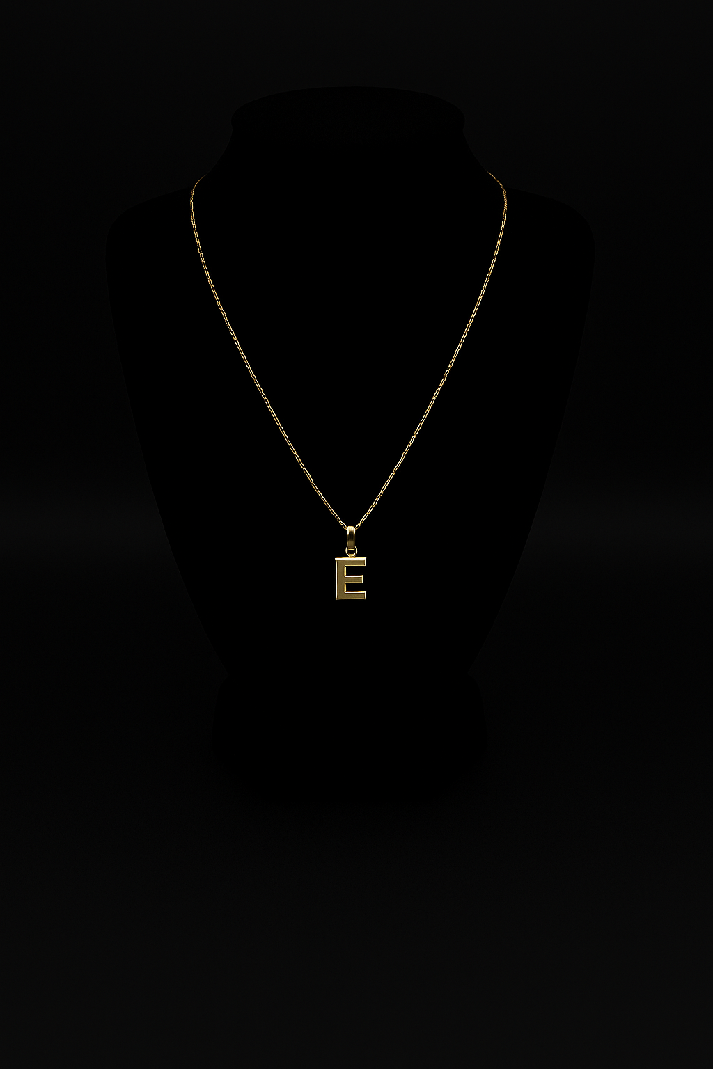Gold Chain with Personalized Initial