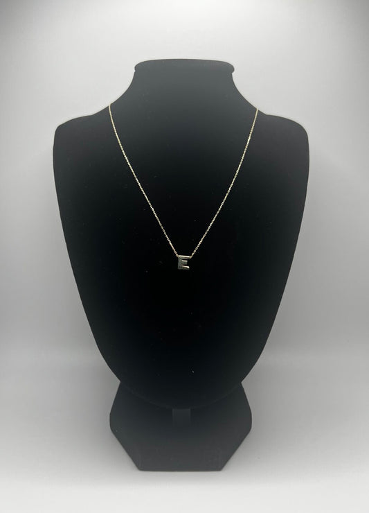 Gold Chain with Personalized Initial