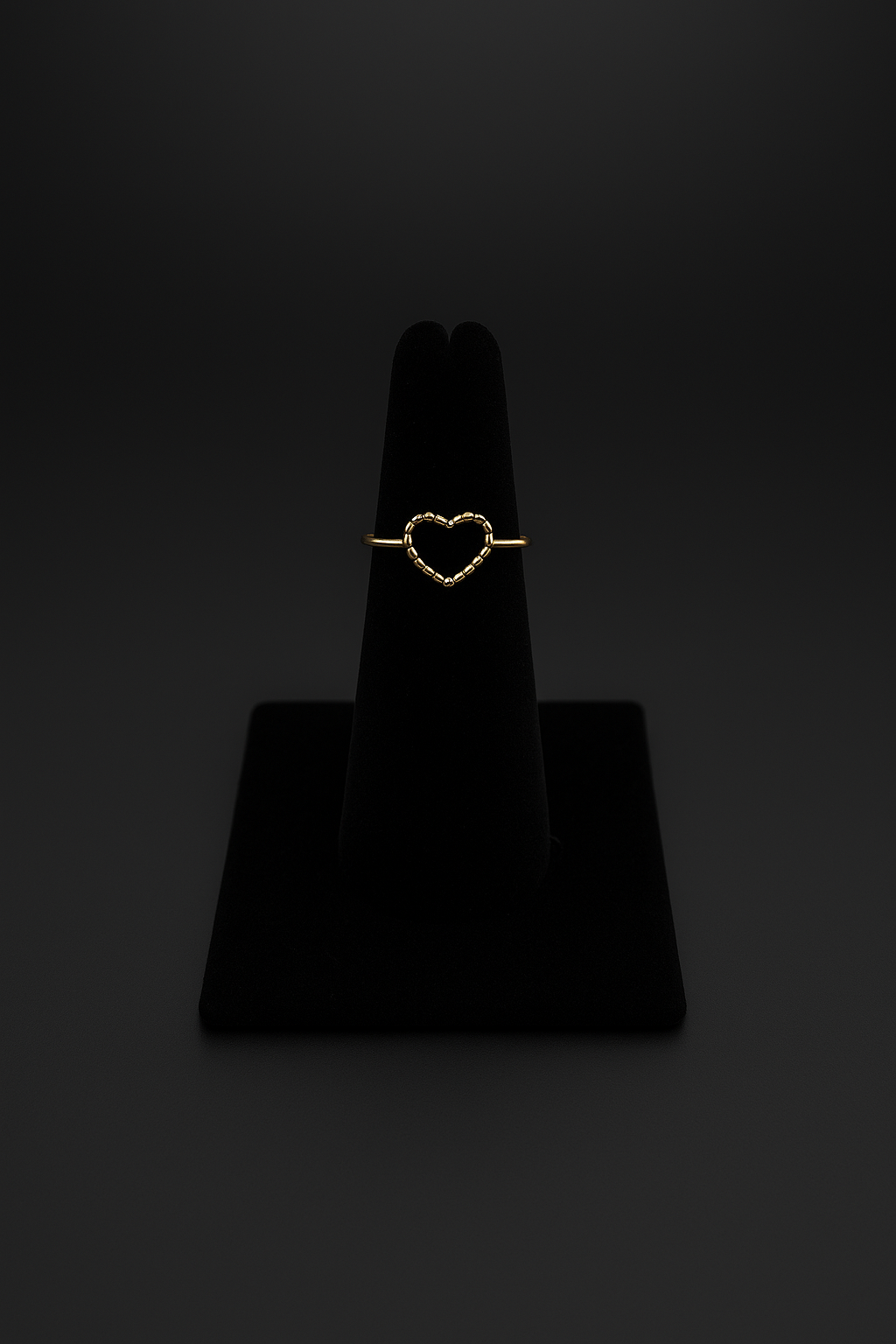 Gold Heart Ring – Minimalist Design
