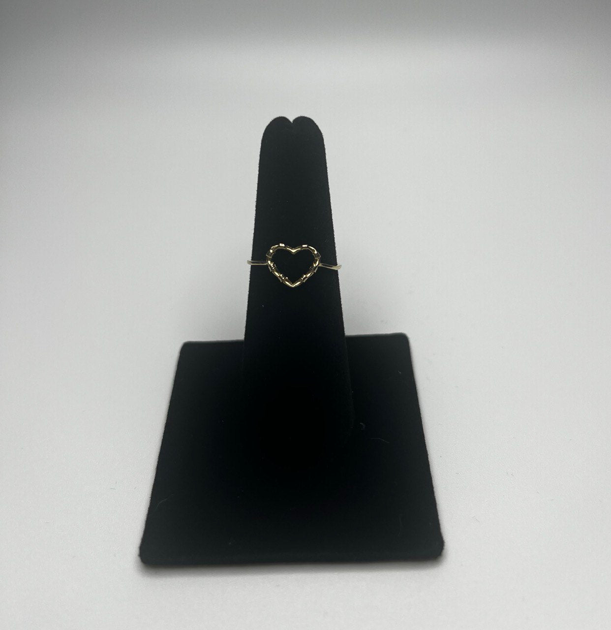 Gold Heart Ring – Minimalist Design