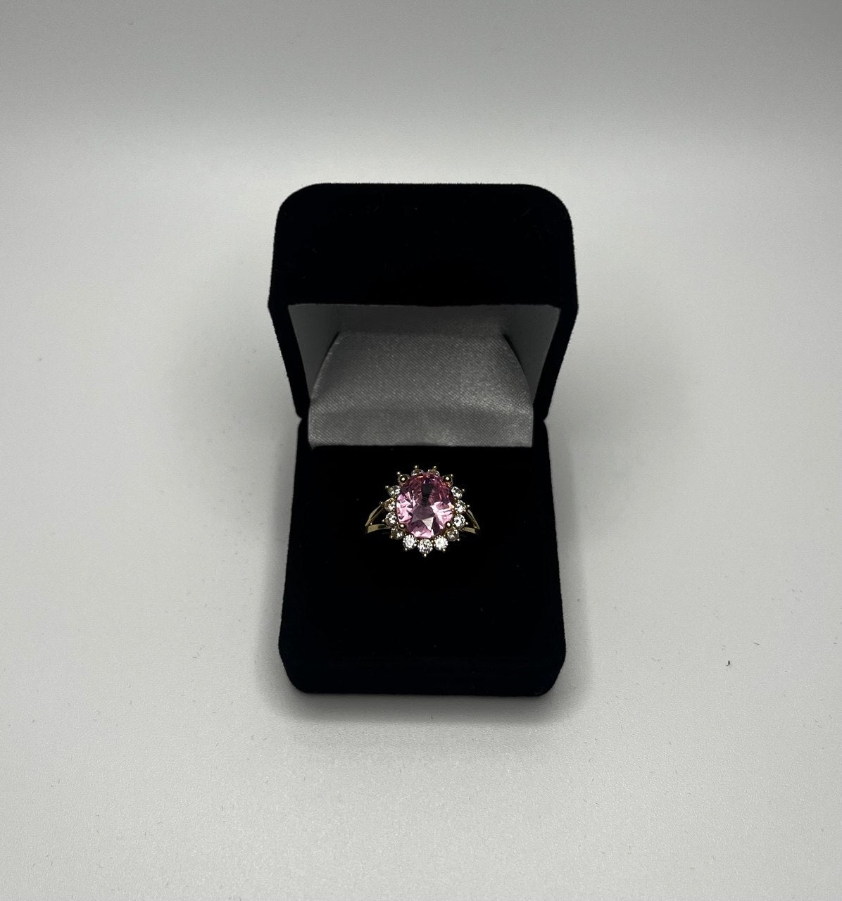 Gold Ring with Pink Stone