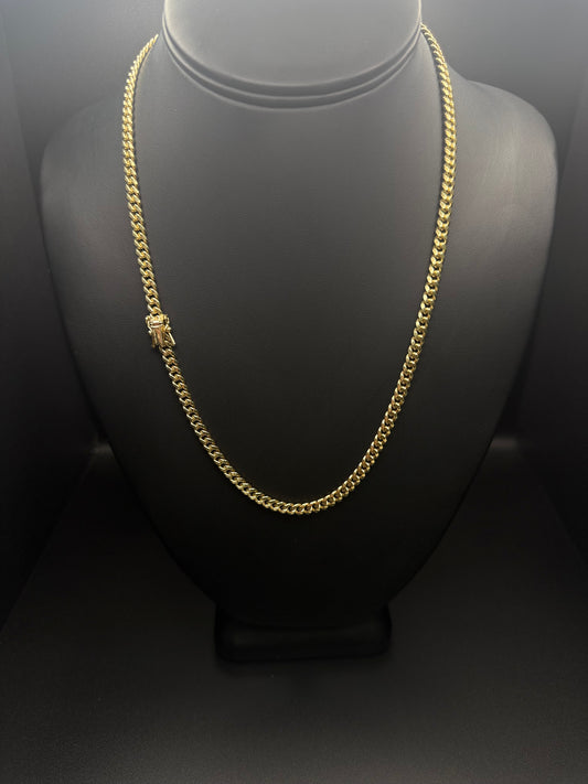 Amoro 10K Cuban Link Chain 4.5mm 20”