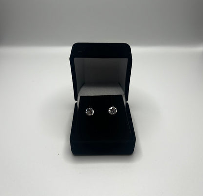 Gold Diamond Stud Earrings