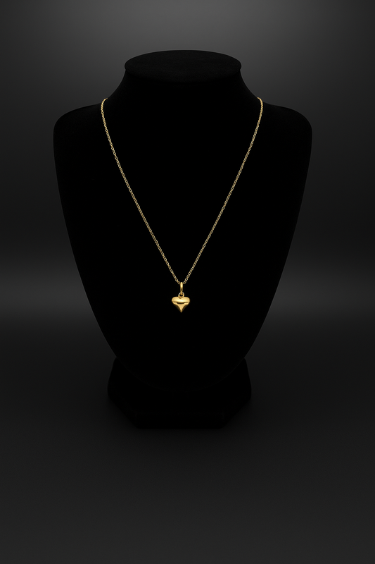 Gold Heart Pendant Necklace