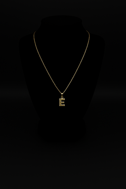 Gold Chain with Personalized Initial
