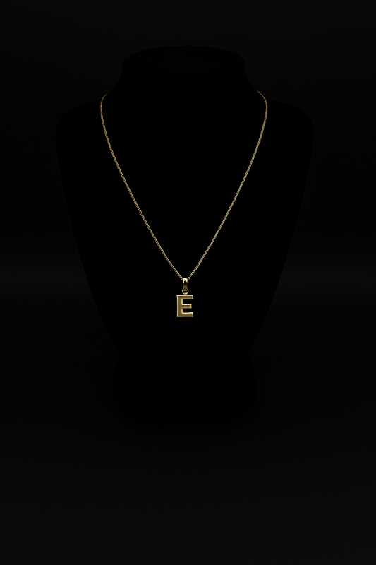 Gold Chain with Personalized Initial