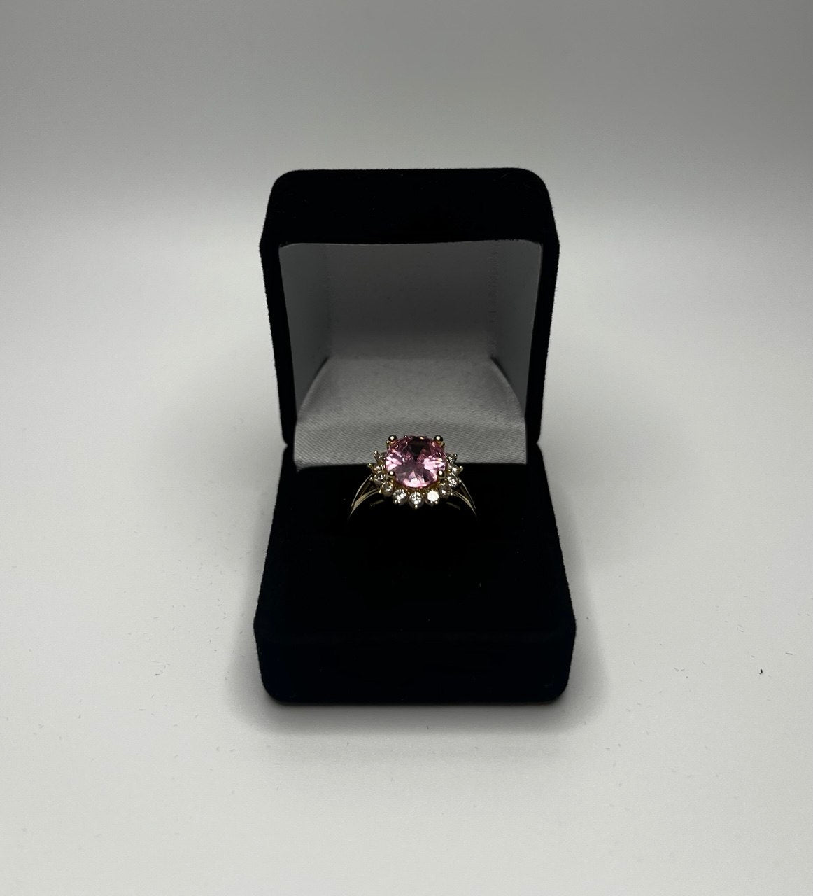 Gold Ring with Pink Stone