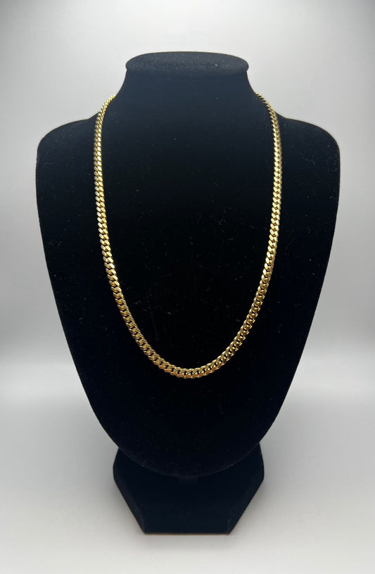 Solid Gold Cuban Link Chain