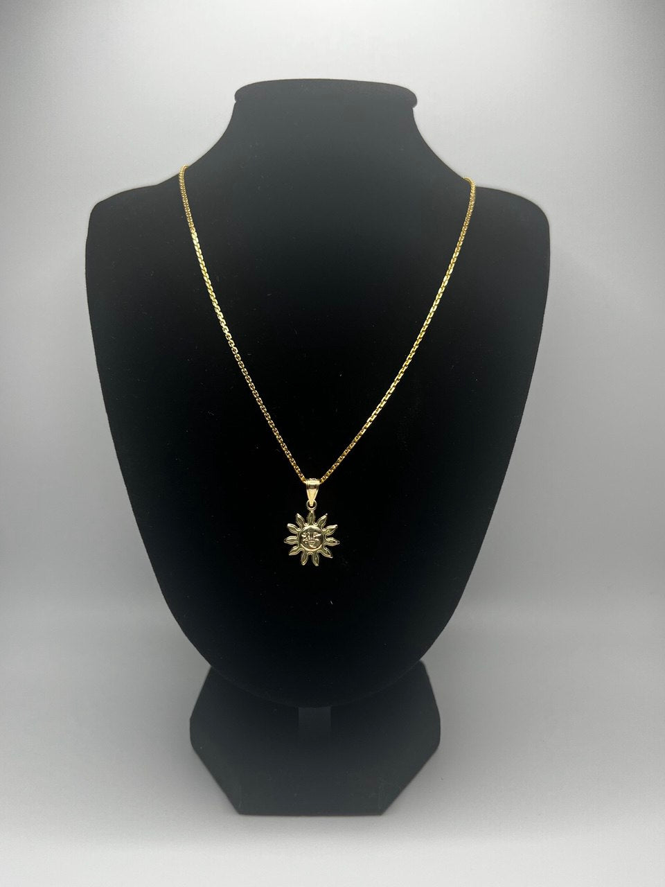 Gold Radiant Sun Necklace