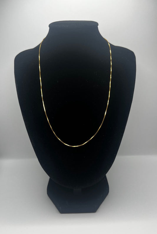 Gold Square-Cut Chain