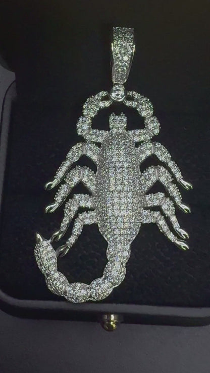 925 Sterling Silver Scorpion Pendant - 9.4g
